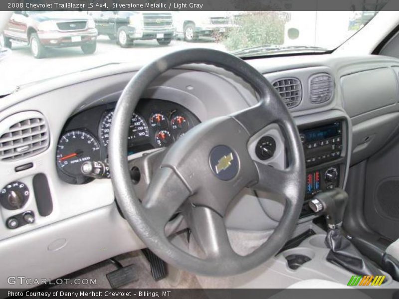 Silverstone Metallic / Light Gray 2008 Chevrolet TrailBlazer LS 4x4