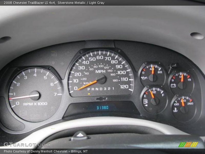Silverstone Metallic / Light Gray 2008 Chevrolet TrailBlazer LS 4x4