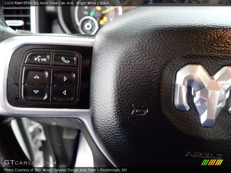 Bright White / Black 2020 Ram 3500 Big Horn Crew Cab 4x4
