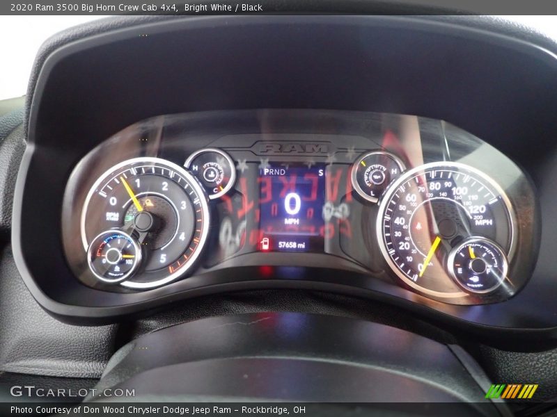 Bright White / Black 2020 Ram 3500 Big Horn Crew Cab 4x4