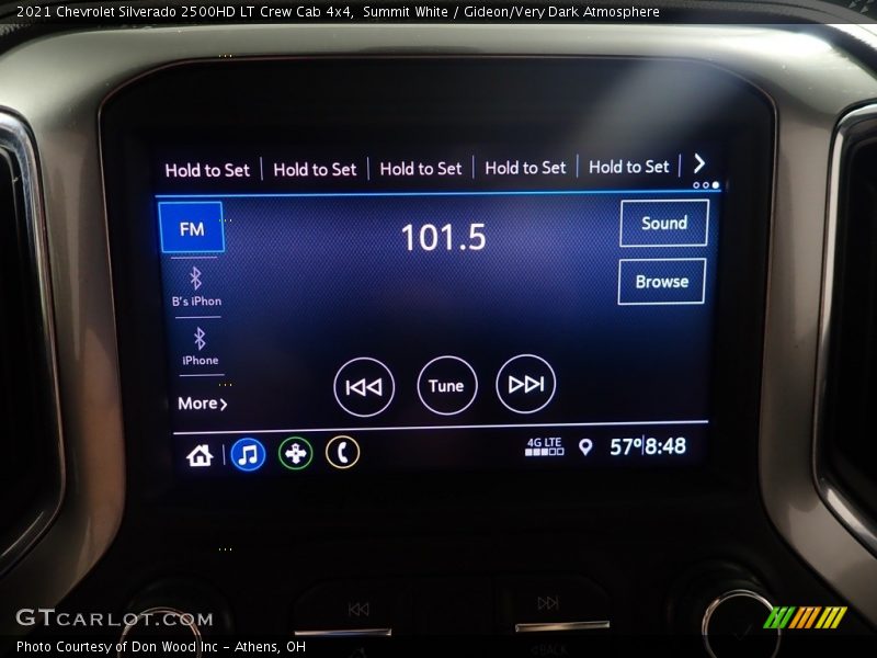 Summit White / Gideon/Very Dark Atmosphere 2021 Chevrolet Silverado 2500HD LT Crew Cab 4x4