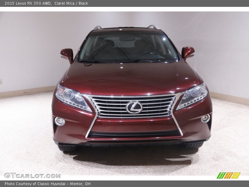 Claret Mica / Black 2015 Lexus RX 350 AWD