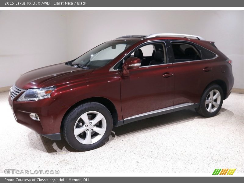 Claret Mica / Black 2015 Lexus RX 350 AWD