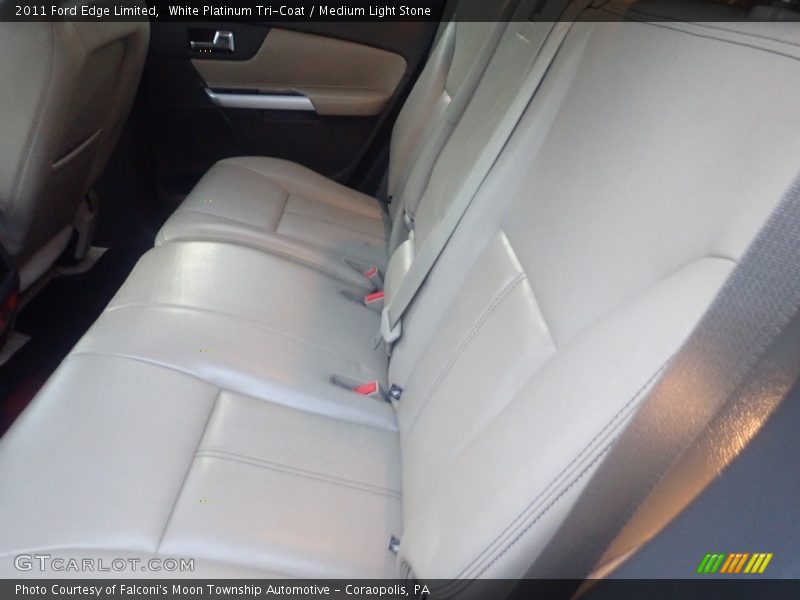 White Platinum Tri-Coat / Medium Light Stone 2011 Ford Edge Limited