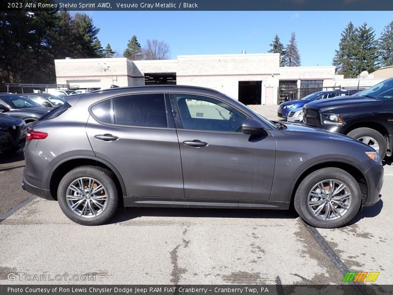 Vesuvio Gray Metallic / Black 2023 Alfa Romeo Stelvio Sprint AWD