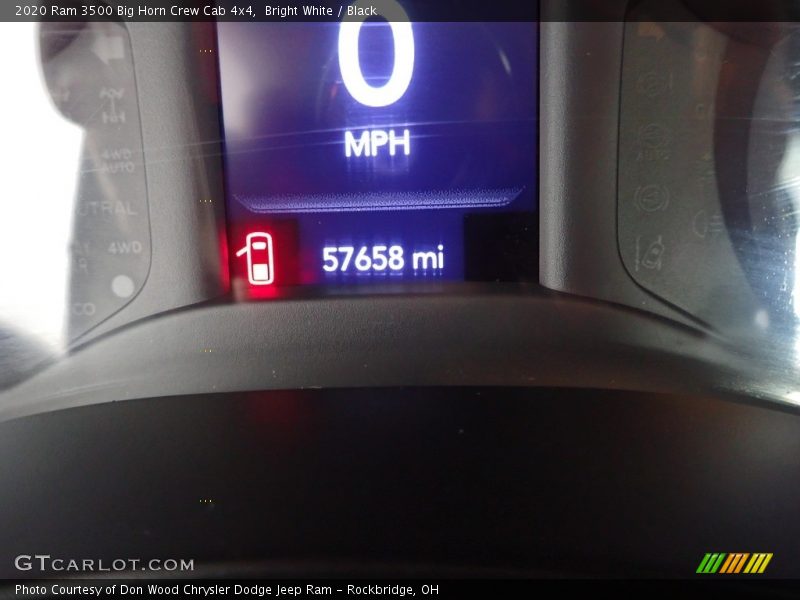 Bright White / Black 2020 Ram 3500 Big Horn Crew Cab 4x4