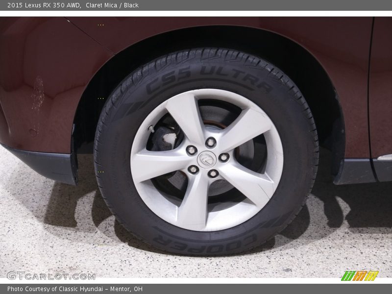 Claret Mica / Black 2015 Lexus RX 350 AWD