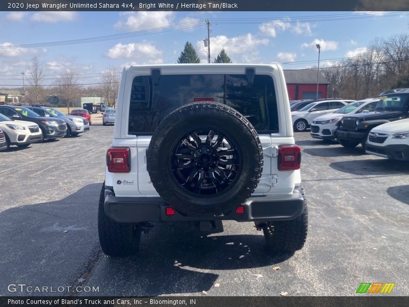 Bright White / Heritage Tan/Black 2020 Jeep Wrangler Unlimited Sahara 4x4