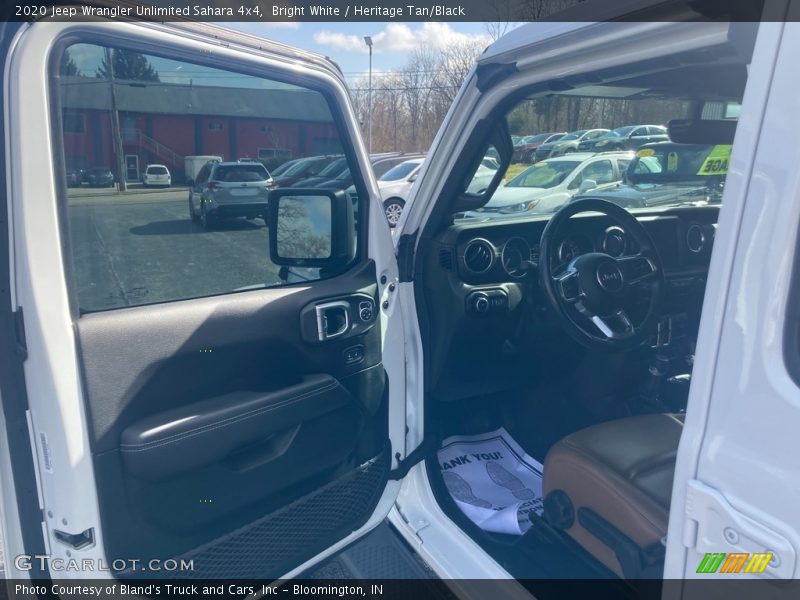 Bright White / Heritage Tan/Black 2020 Jeep Wrangler Unlimited Sahara 4x4