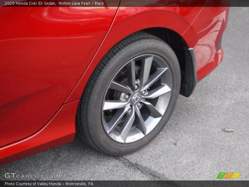 Molten Lava Pearl / Black 2020 Honda Civic EX Sedan