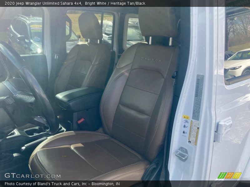 Bright White / Heritage Tan/Black 2020 Jeep Wrangler Unlimited Sahara 4x4