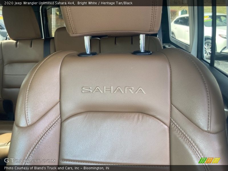 Bright White / Heritage Tan/Black 2020 Jeep Wrangler Unlimited Sahara 4x4