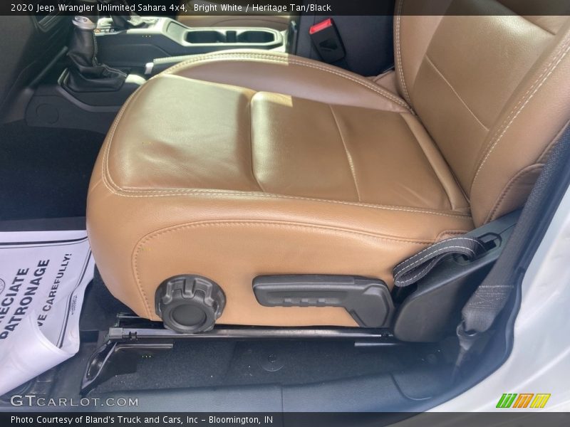 Bright White / Heritage Tan/Black 2020 Jeep Wrangler Unlimited Sahara 4x4