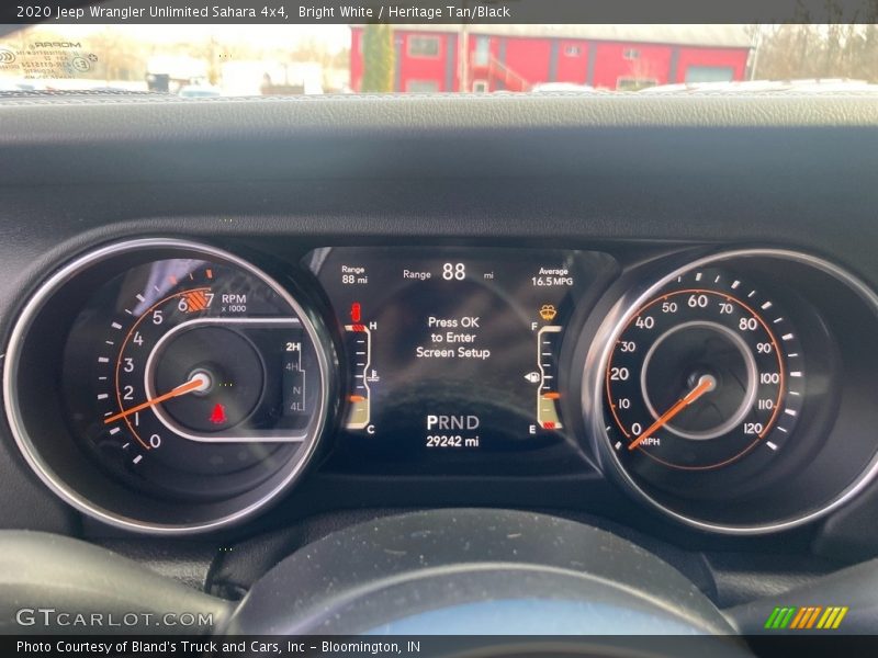 Bright White / Heritage Tan/Black 2020 Jeep Wrangler Unlimited Sahara 4x4