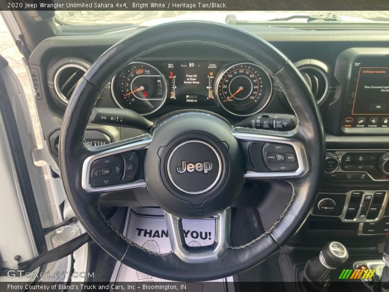 Bright White / Heritage Tan/Black 2020 Jeep Wrangler Unlimited Sahara 4x4
