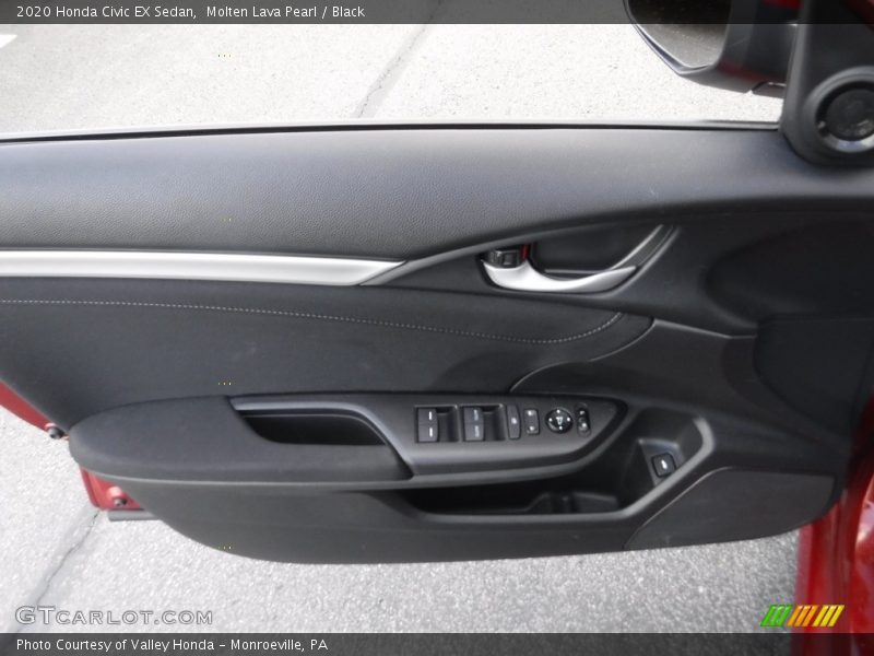 Molten Lava Pearl / Black 2020 Honda Civic EX Sedan