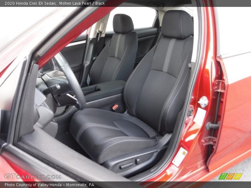 Molten Lava Pearl / Black 2020 Honda Civic EX Sedan