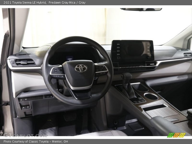 Predawn Gray Mica / Gray 2021 Toyota Sienna LE Hybrid