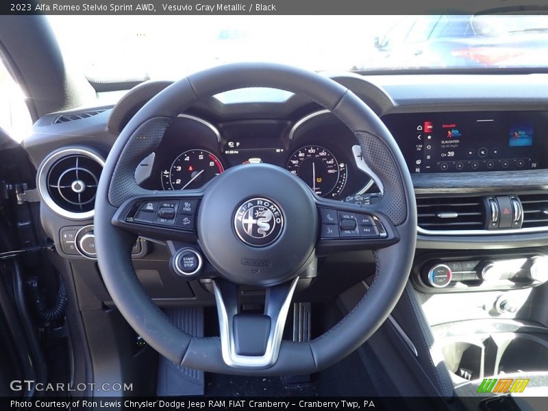 Vesuvio Gray Metallic / Black 2023 Alfa Romeo Stelvio Sprint AWD