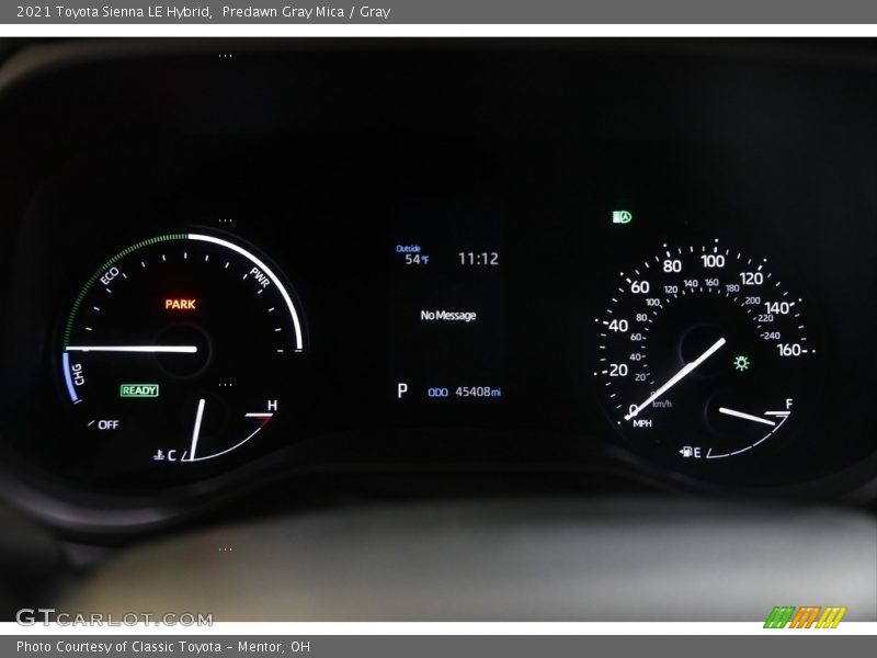  2021 Sienna LE Hybrid LE Hybrid Gauges