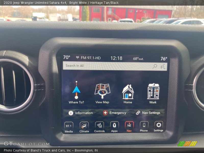 Bright White / Heritage Tan/Black 2020 Jeep Wrangler Unlimited Sahara 4x4