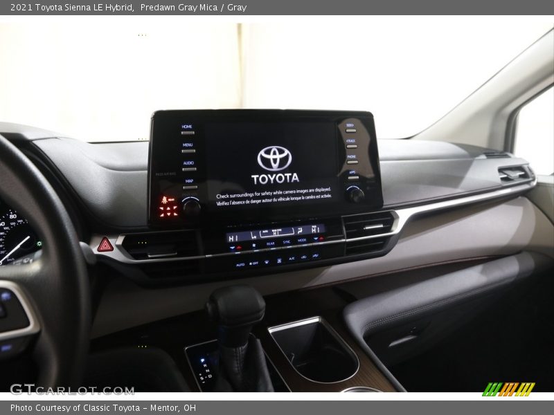 Controls of 2021 Sienna LE Hybrid