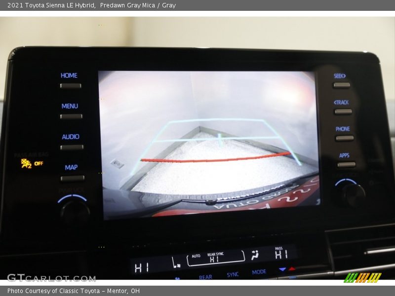 Controls of 2021 Sienna LE Hybrid