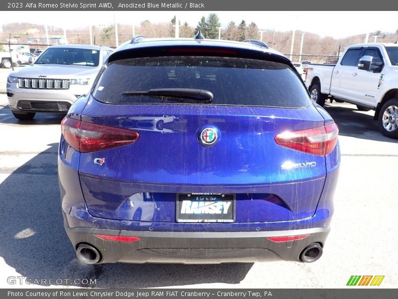 Anodized Blue Metallic / Black 2023 Alfa Romeo Stelvio Sprint AWD