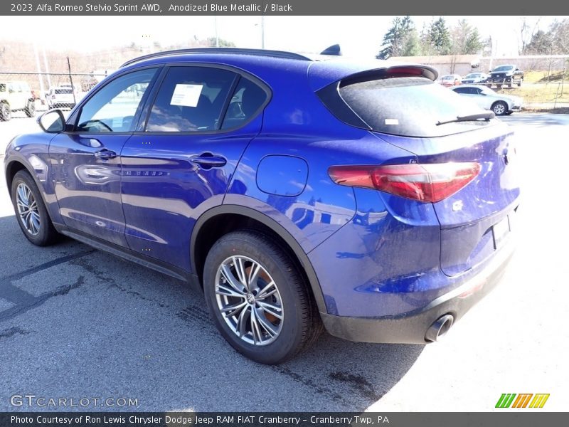 Anodized Blue Metallic / Black 2023 Alfa Romeo Stelvio Sprint AWD