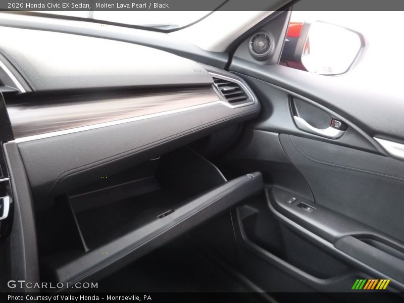 Molten Lava Pearl / Black 2020 Honda Civic EX Sedan