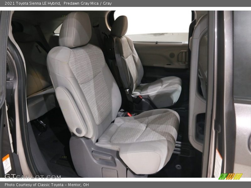 Rear Seat of 2021 Sienna LE Hybrid