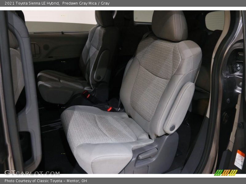 Rear Seat of 2021 Sienna LE Hybrid