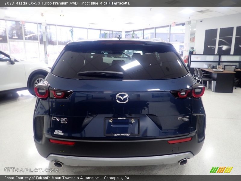 Ingot Blue Mica / Terracotta 2023 Mazda CX-50 Turbo Premium AWD