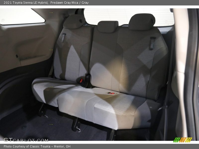 Rear Seat of 2021 Sienna LE Hybrid