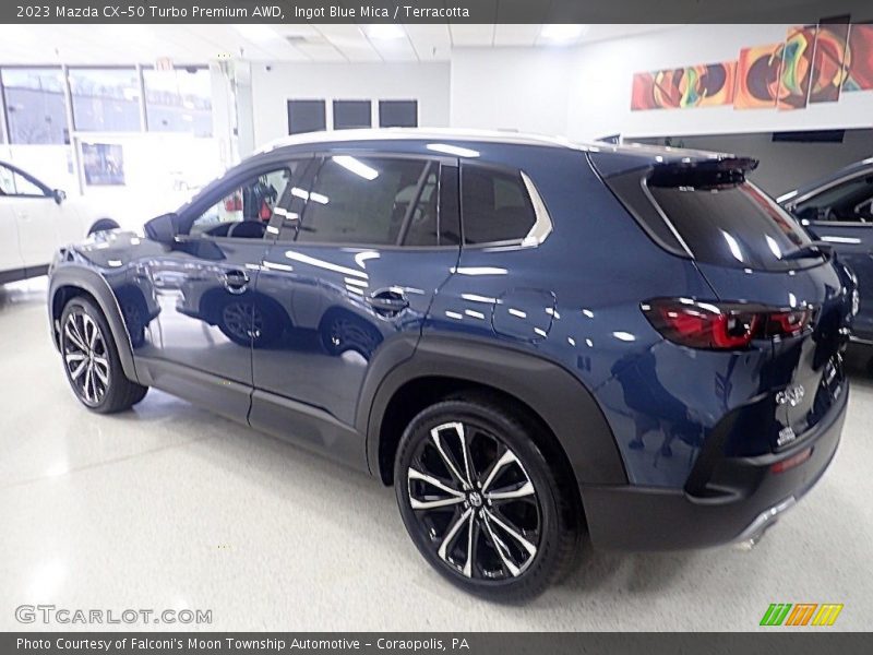 Ingot Blue Mica / Terracotta 2023 Mazda CX-50 Turbo Premium AWD