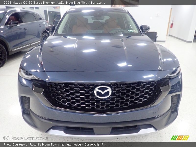 Ingot Blue Mica / Terracotta 2023 Mazda CX-50 Turbo Premium AWD