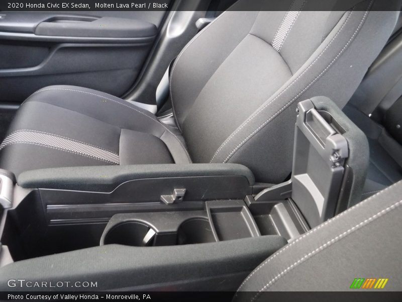 Molten Lava Pearl / Black 2020 Honda Civic EX Sedan