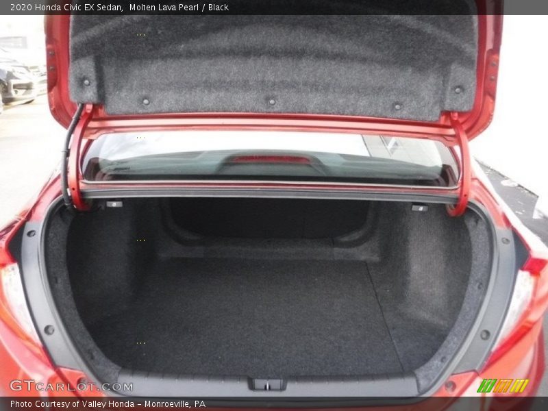 Molten Lava Pearl / Black 2020 Honda Civic EX Sedan