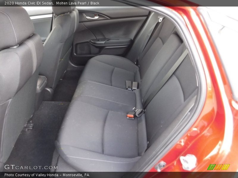 Molten Lava Pearl / Black 2020 Honda Civic EX Sedan