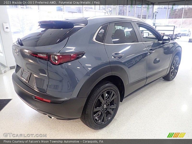 Polymetal Gray Metallic / Red 2023 Mazda CX-30 S Preferred AWD