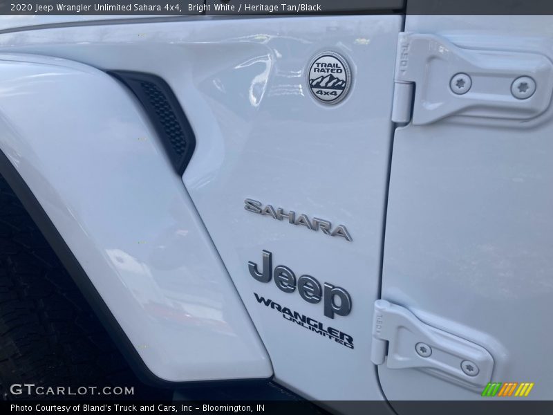 Bright White / Heritage Tan/Black 2020 Jeep Wrangler Unlimited Sahara 4x4