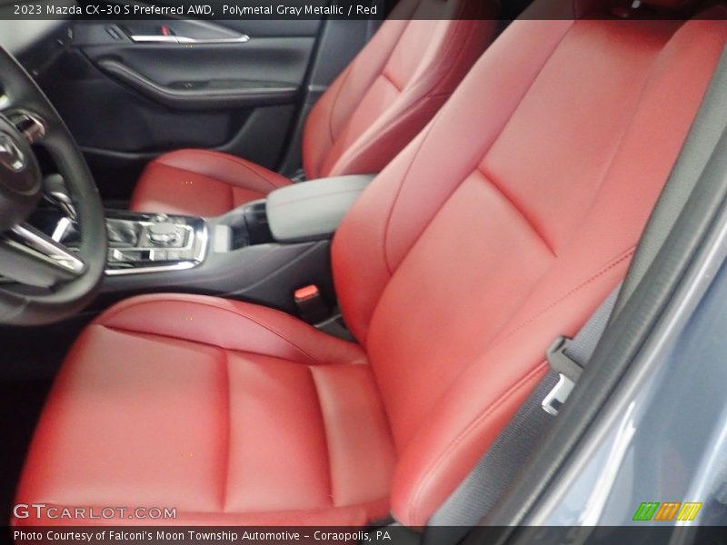 Polymetal Gray Metallic / Red 2023 Mazda CX-30 S Preferred AWD