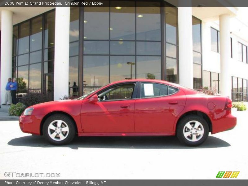 Crimson Red / Ebony 2008 Pontiac Grand Prix Sedan