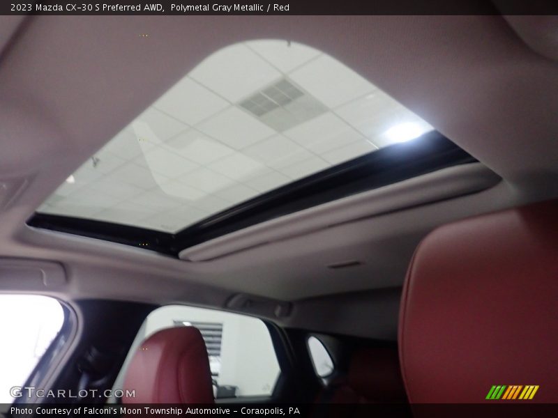 Polymetal Gray Metallic / Red 2023 Mazda CX-30 S Preferred AWD