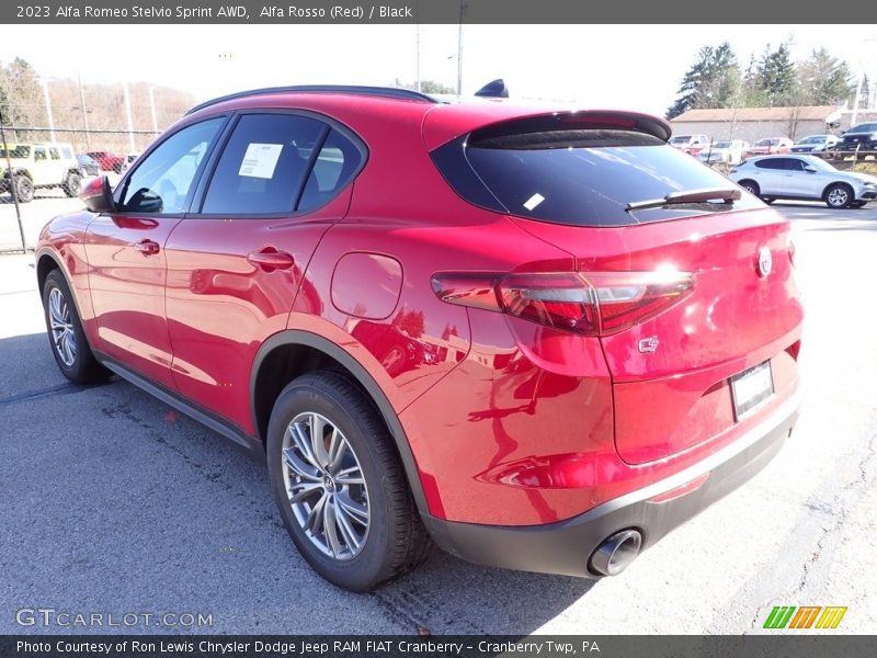 Alfa Rosso (Red) / Black 2023 Alfa Romeo Stelvio Sprint AWD