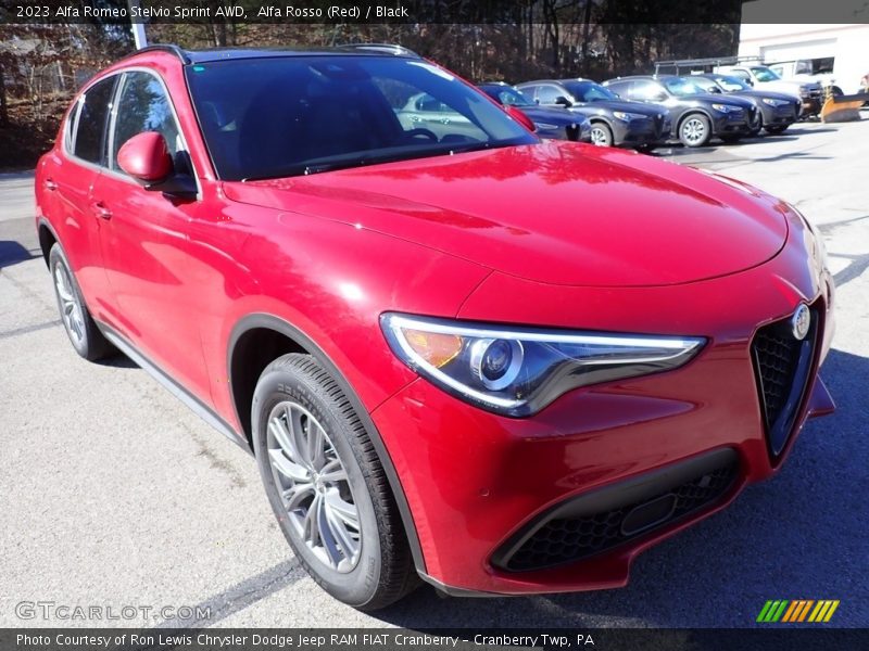 Alfa Rosso (Red) / Black 2023 Alfa Romeo Stelvio Sprint AWD