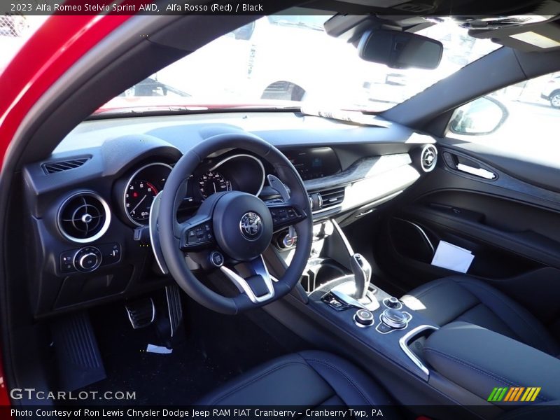 Alfa Rosso (Red) / Black 2023 Alfa Romeo Stelvio Sprint AWD