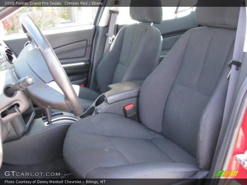 Crimson Red / Ebony 2008 Pontiac Grand Prix Sedan