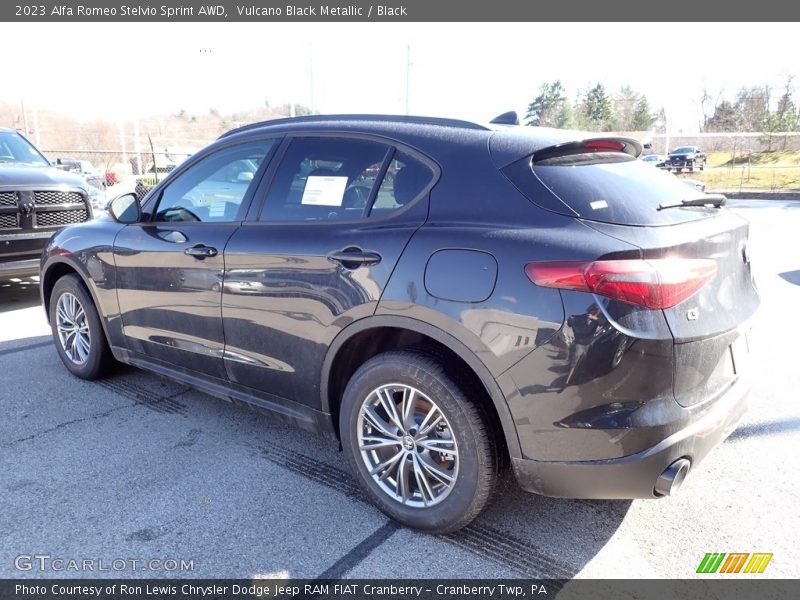 Vulcano Black Metallic / Black 2023 Alfa Romeo Stelvio Sprint AWD