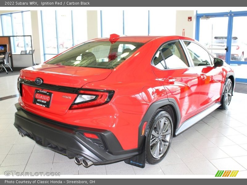 Ignition Red / Carbon Black 2022 Subaru WRX